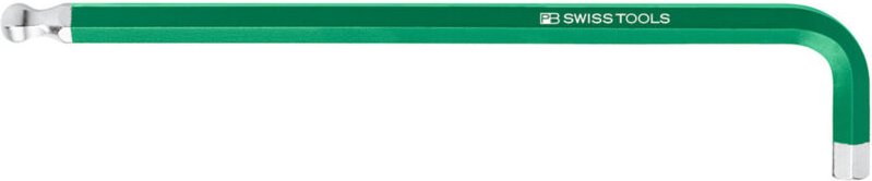 PB Swiss Tools Sechskant-Winkelschraubendreher, lang, pulverbeschichtet, 2 mm