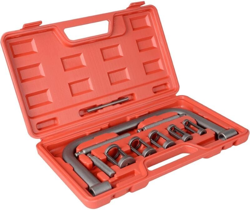 12-teiliges Ventilfederspanner-Set, Federspanner mit Ventilstößel, universelles tragbares Autoreparatur-Werkzeugset, für...