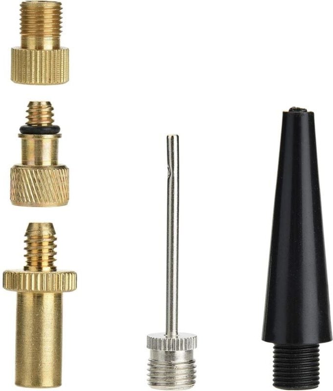 Thumbnail - Fahrradventil Adapter Set - Universelle Ventiladapter für Französisches, Schrader & Dunlop Ventil, Mit Dichtring für Luf...