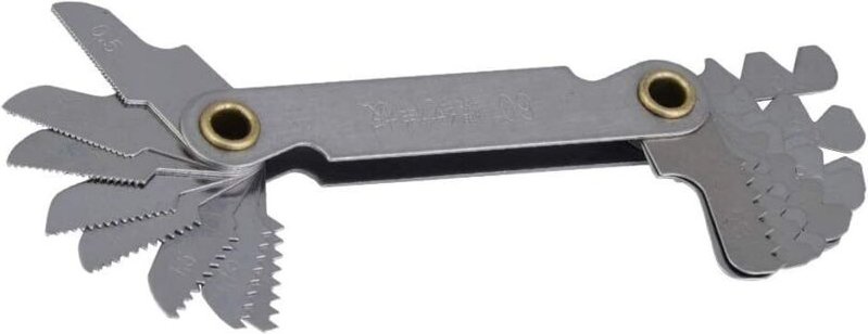 Metrische Gewindeinstrumente, Schrauben, Gewindestopfen, Messwerkzeuge aus Edelstahl, 20-teilige Packung (60° metrisch)