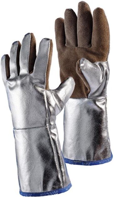 FP - jutec Hitzeschutzhandschuhe 5-Fingerhandschuh 10 braun/silber ( 4000371190 )