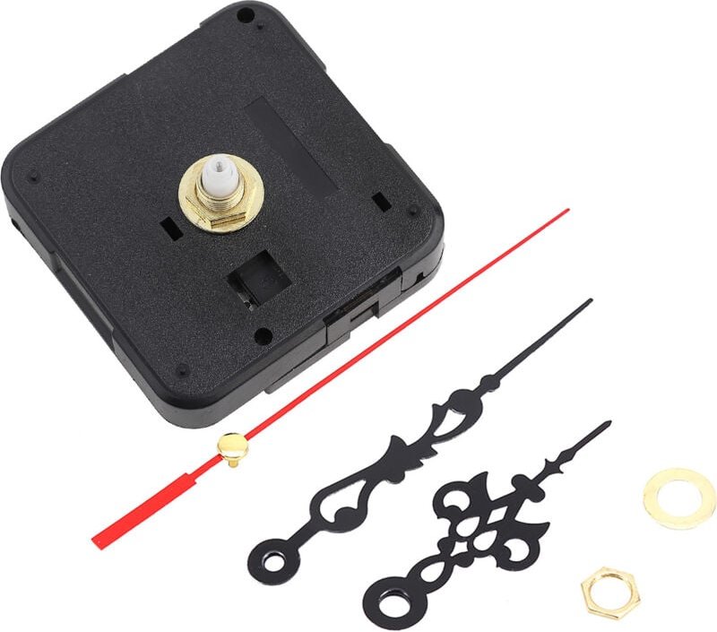 SUNXURY, Schwarzer DIY-Mechanismus, Quarzuhrwerk, Ersatzteile, Reparatur-Werkzeugsatz