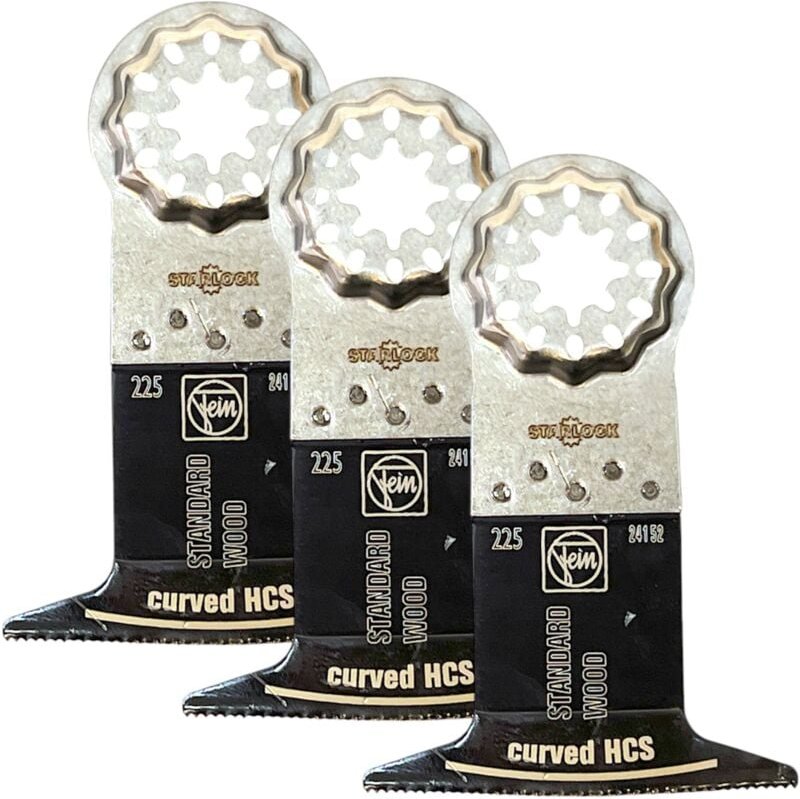 E-Cut Sägeblatt hcs 50 x 65 mm Curved 3 Stück 63502225220 Zubehör Sägen - Fein