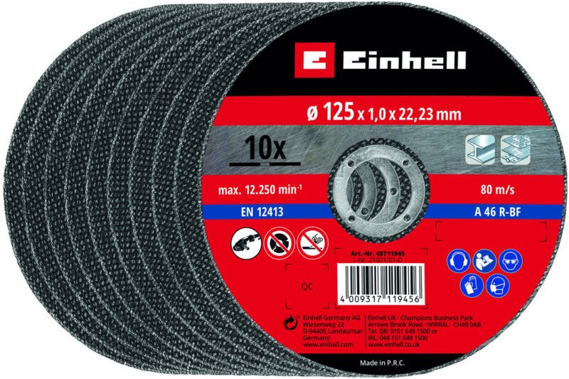 KWB - Einhell Trennscheibe dünn ø 125 mm x 22,23 mm Trennscheibe