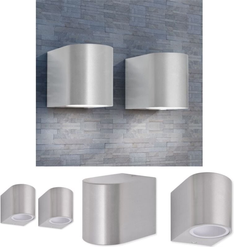 The Living Store Außenwandlampe 2 Stk - Außenbeleuchtung