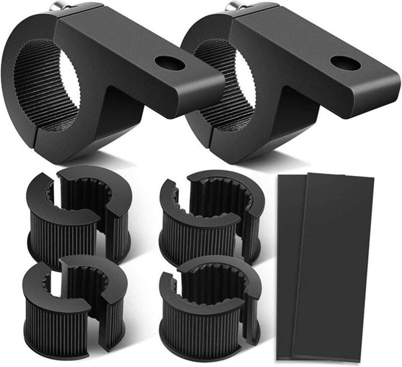 2 Stücke 19-32mm Universal Arbeitslicht Montagehalterung Stangenrohr Klemmhalterung für Geländewagen LKW Motorrad
