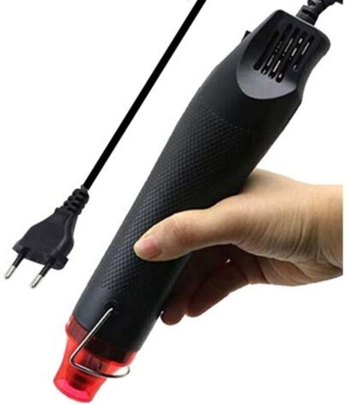 Tragbare Heißluftpistole, tragbare Thermopistole mit 2 m ultralangem Kabel für DIY-Schrumpfverpackungen, Kunststoff, Sto...