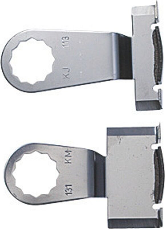 No Brand - fein Schabmesser-Set, best. aus: je 1 Schabmesser mit Querschneide und Kratzschutzbeschichtung auf stirnseiti...