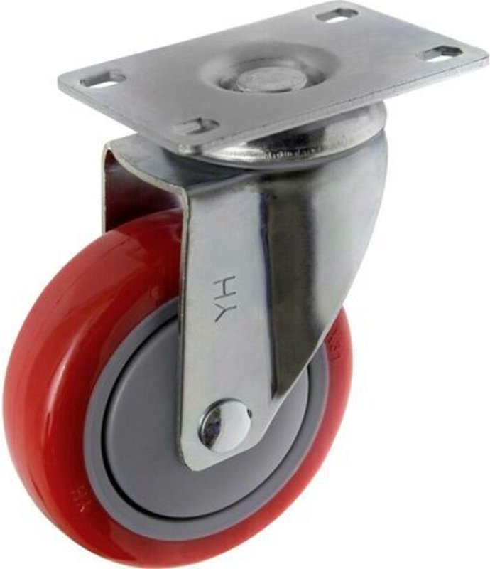 TO-5137953 Lenkrolle 100 mm mit Anschraubplatte Tragfähigkeit (max.): 125 kg - Toolcraft