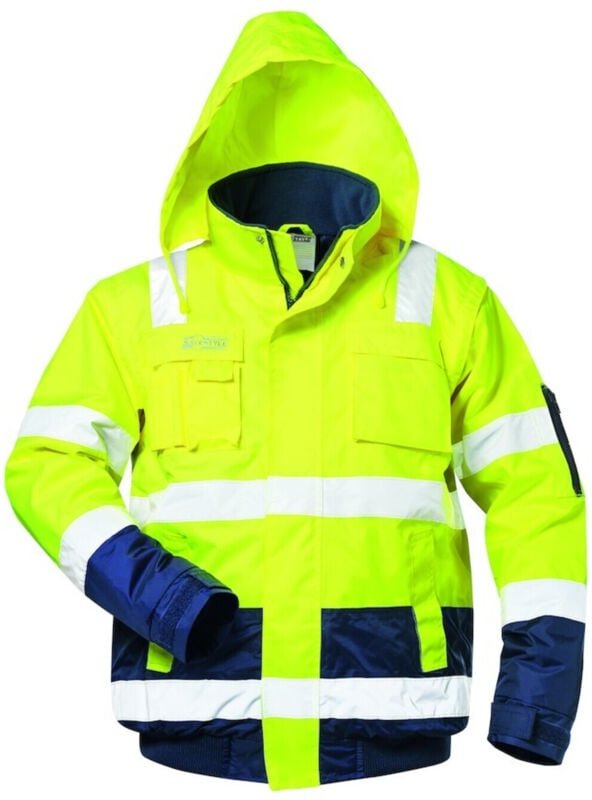 SAFESTYLE Warnpilotenjacke Axel,Gr.3XL,gelb/blau