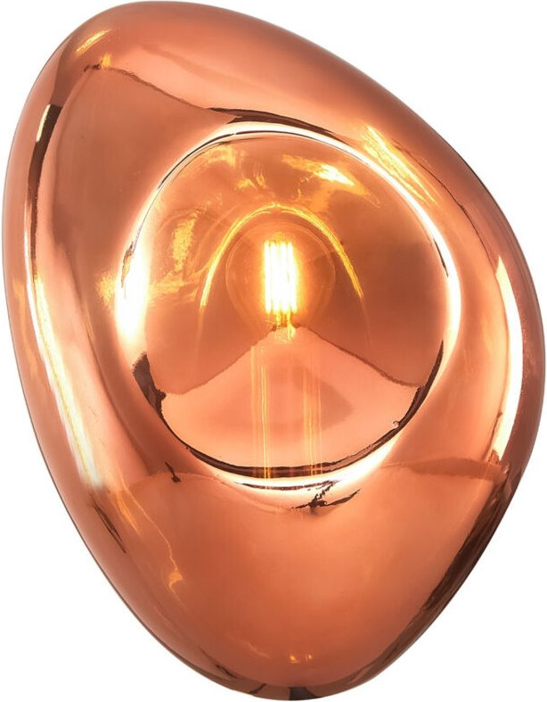 Wandleuchte Flurleuchte Wandlampe Schlafzimmerleuchte Metall Glas Schwarz Kupfer