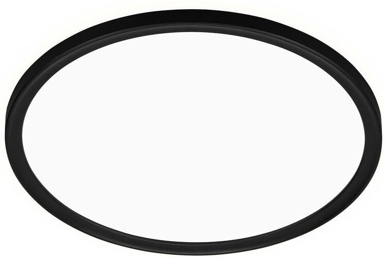 Telefunken - led Bad Deckenleuchte mit Backlight, IP44 led Badezimmerlampe, ultraflach, neutralweißes Licht, Schwarz, 29...