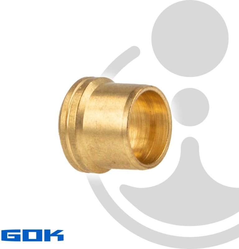 Schneidring Typ D-MS - Ø 8 mm, Messing, zur Montage mit Schneidringverschraubung