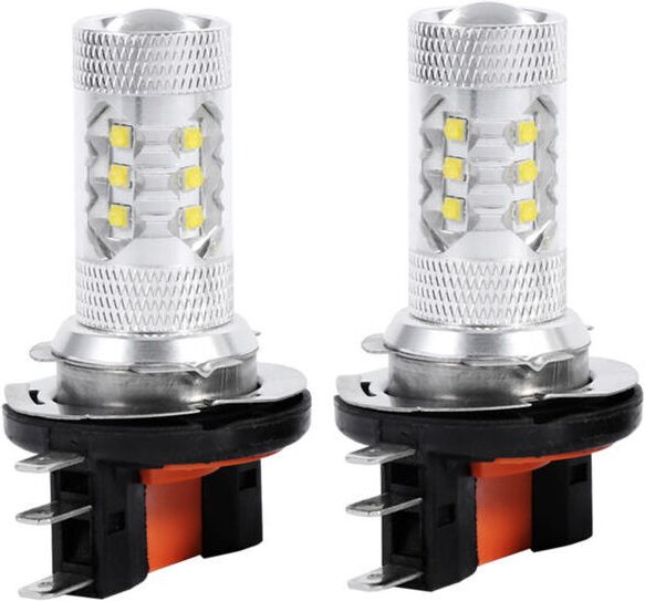 2 PCS 80W H15 LED-Lampen für Autoscheinwerfer, für Audi BMW, weiß