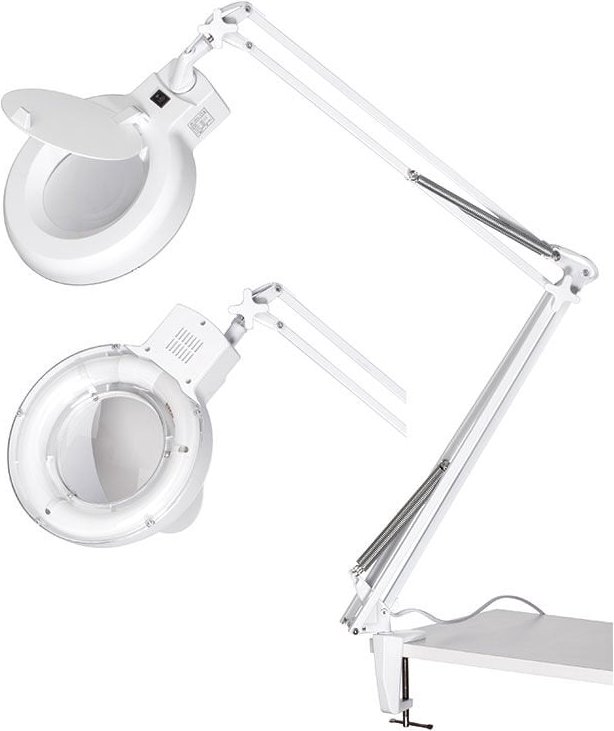 230 V Lupenleuchte Lupenlampe Werkstatt Flexibel Mit Tischklemme Fervi 0530