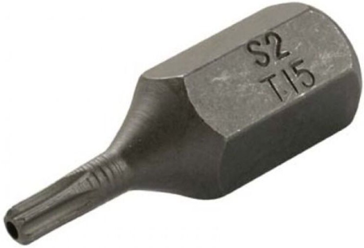 Bgs Technic - Bit Länge 30 mm Antrieb Außensechskant 10 mm (3/8') T-Profil (für Torx) mit Bohrung T15