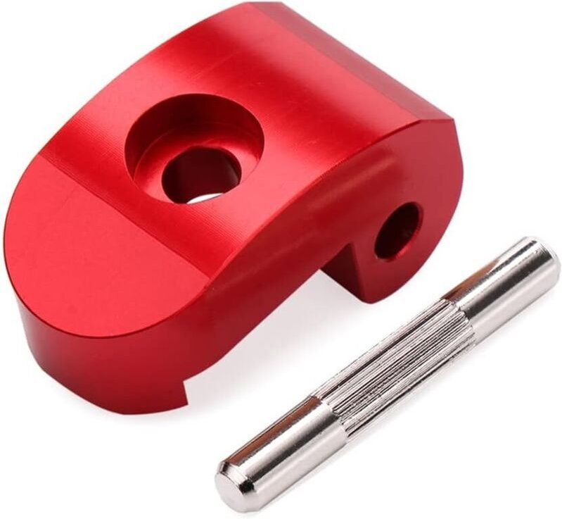 Scooter-Klapphaken, Verschluss-Klapp-Scooter-Haken, Elektro-Scooter-Scharnier, für Xiaomi M365 und Pro, rote Farbe - Lnt...