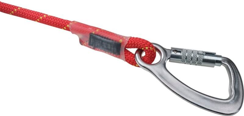 Teufelberger Patron 11 Kernmantelseil, Kletterseil Sicherungsseil Bergseil, hohe Bruchfestigkeit, Polyamid, weiß/rot, 10...