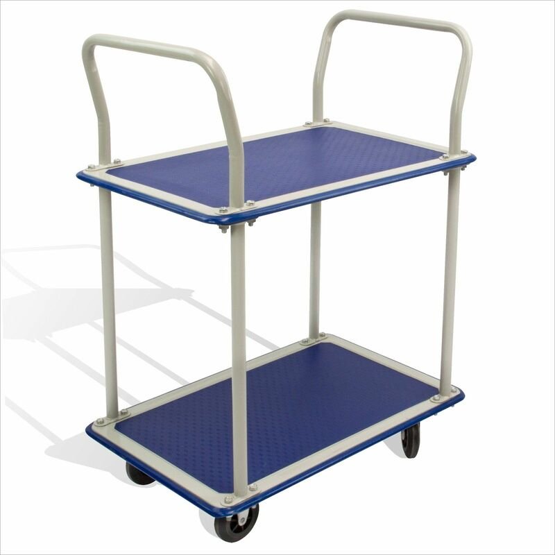 Dema - Transportwagen Handwagen Etagenwagen Plattformwagen Rollwagen mit 2 Etagen