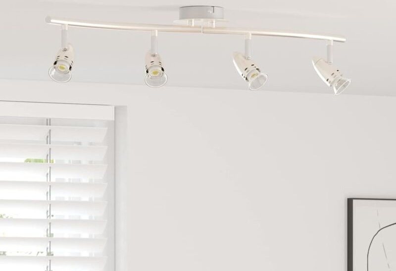 Deckenstrahler Mattnickel 58,5 x 15 x 12 cm Stahl Vidaxl