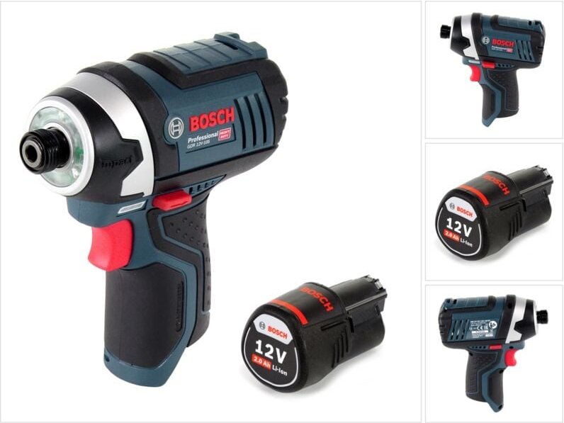 Bosch Professional - Bosch gdr 12V-105 Akku Drehschlagschrauber 12V 105Nm + 1x Akku 2,0Ah - ohne Ladegerät