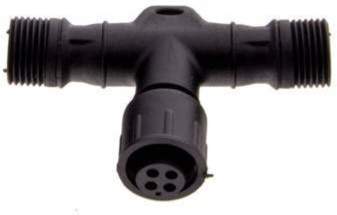 Wasserdichter RGB-T-Stecker für LED-Leuchten 12/24 V 4-poliger