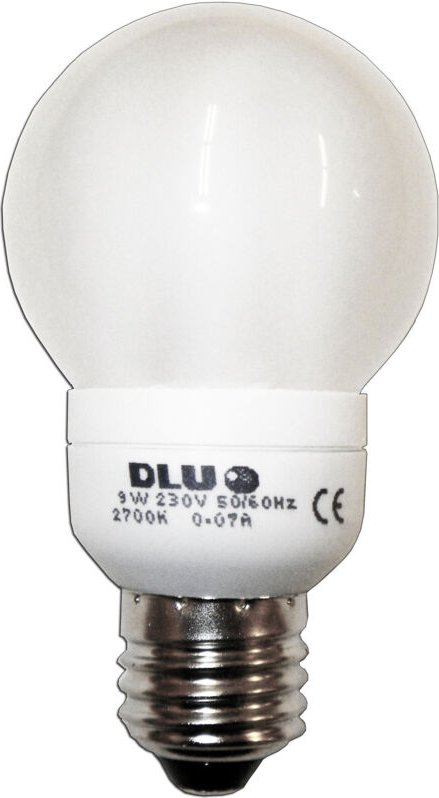 Fplus - dlu Light Elektronische Kugellampe 230V E27 9W Warm FLS84040