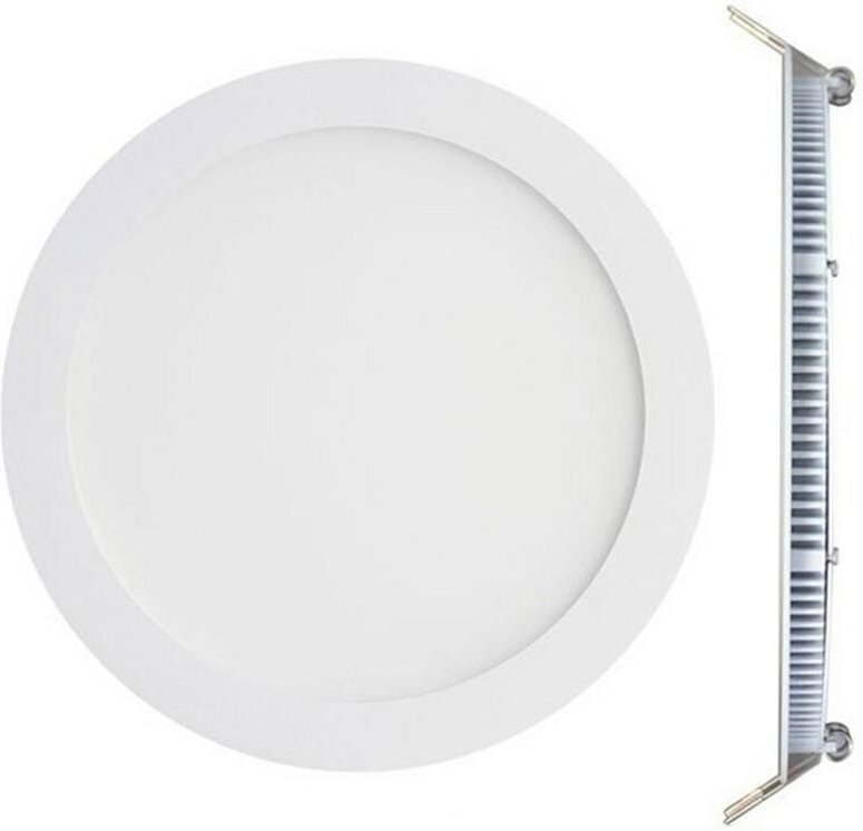 Thumbnail - 24W LED-Einbaustrahler Rund Extra-Platte Warmweiß 3000K