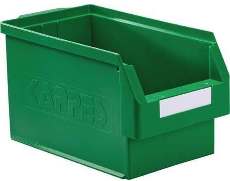 Sichtlagerkasten L350xB200xH200mm pe grün