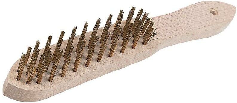 Messingdrahtbürste 4-reihig