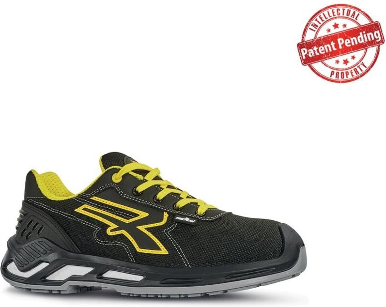 U-power - Sicherheitshalbschuhe krug esd S3 ci src - Schwarz/Gelb 44