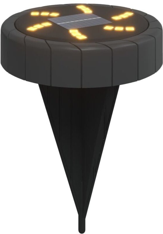 Solar-Bodenleuchten mit Erdspieß 12 Stk. Warmweiß Vidaxl