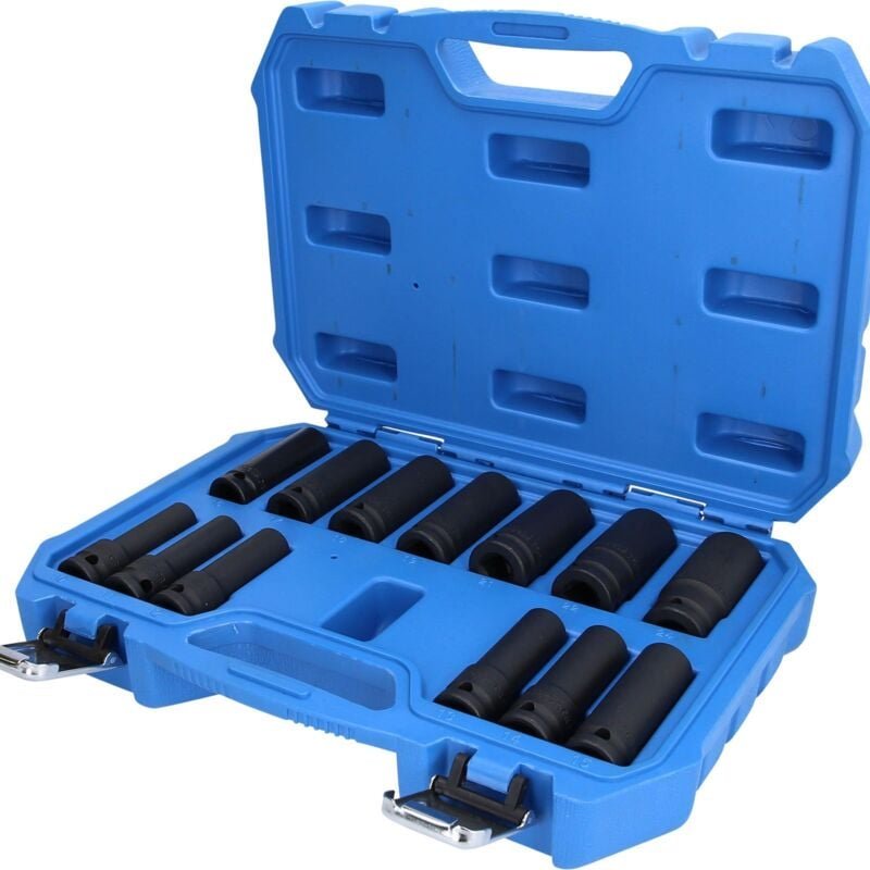 Brilliant Tools - 1/2' Kraft-Stecknuss-Satz, Sechskant, 13-tlg, lang, 10 - 24 mm