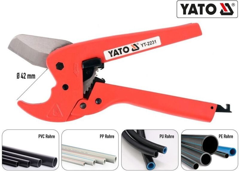 Pvc Rohrschneider 42mm Kunststoffrohrschneider verbesserte Klinge für hohe Beanspruchung Kunststoff-Rohrschneider zum Sc...