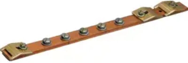 Hager Erdungsschiene,Univers CU 20x5mm,1-feld UZ010