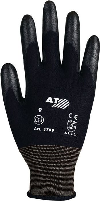 3709 Handschuhe Gr.7 schwarz Polyamid m. Soft-Polyurethan en 388 Kate - Asatex