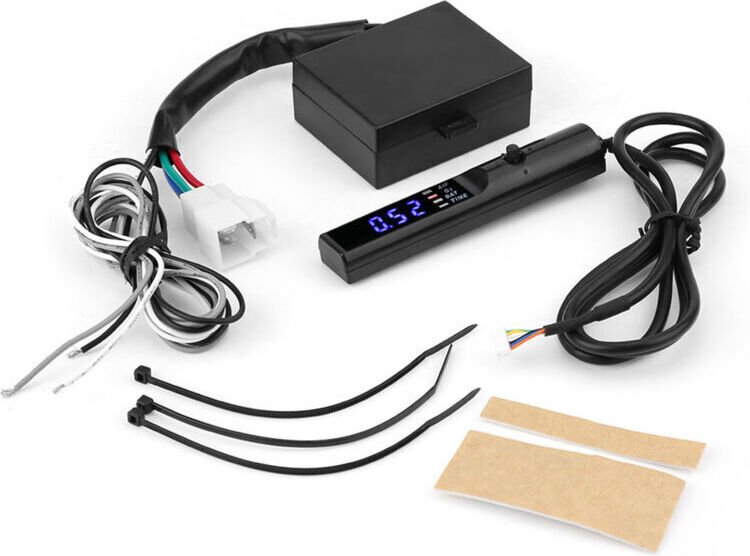 Eosnow Universal-Turbo-Timer, 12 V, automatische Umschaltung, digitale LED-Anzeige, Parkverzögerung