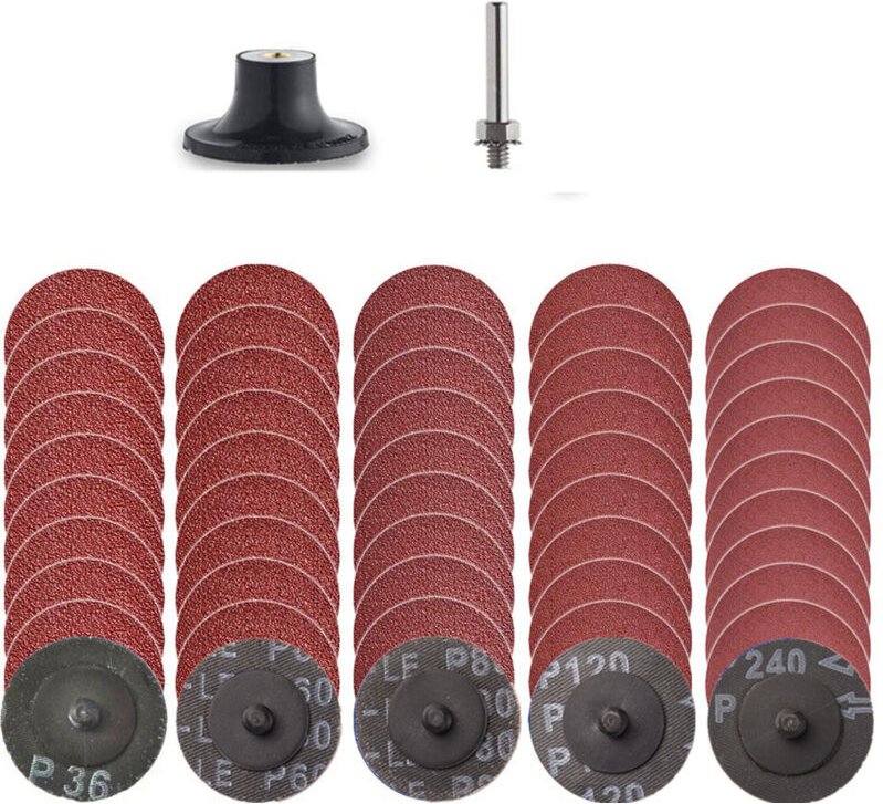 50-mm-Schnellwechselscheiben, 1/4-Zoll-Scheibenhalter, Schleifscheiben zur Oberflächenvorbereitung, zum Polieren, zum En...