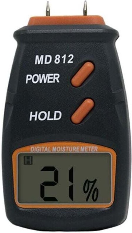 Tragbares digitales 2-poliges Feuchtigkeitsmessgerät für Holzwände, Feuchtigkeitstester, HD-Digital-LCD-Display, Feuchti...