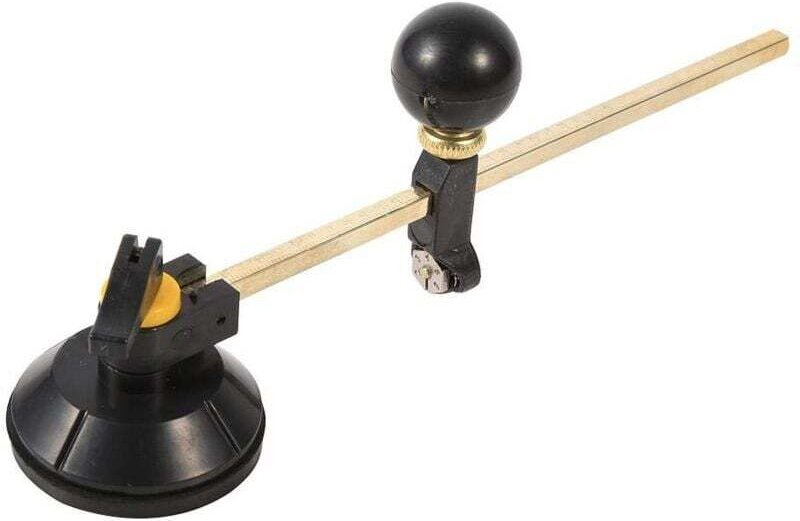 Kreisförmiger Glasschneider, 1 PC, verstellbarer Zirkel, Diamant-Schneidkreis, Durchmesser 40 cm, mit Saugnapf-Schneidwe...