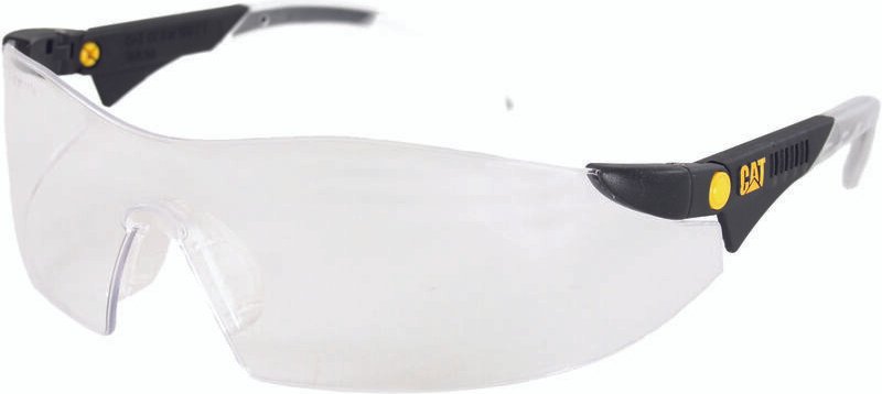 CAT rahmenlose Schutzbrille "Dozer" aus PVC mit Gummi klares Glas