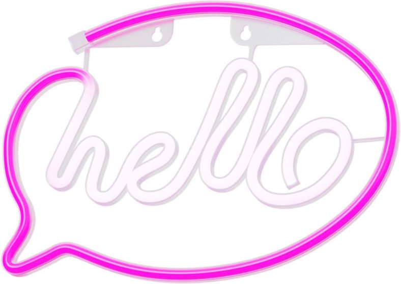Forever Light Neon LED-Leuchte hello pink/weiß – FLNE15