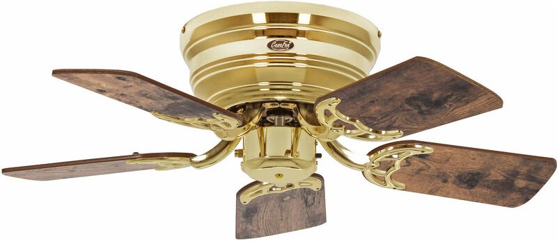 Deckenventilator Classic Flat iii Messing poliert 75