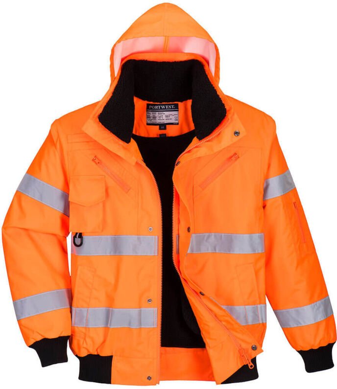 Bomberjacke Hivis 3-in-1 Farbe: Orange Größe L - Portwest