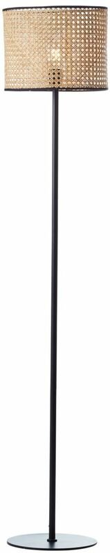 Brilliant - Lampe Wiley Standleuchte 1flg rattan 1x A60, E27, 60W, geeignet für Normallampen (nicht enthalten) Mit Fußsc...