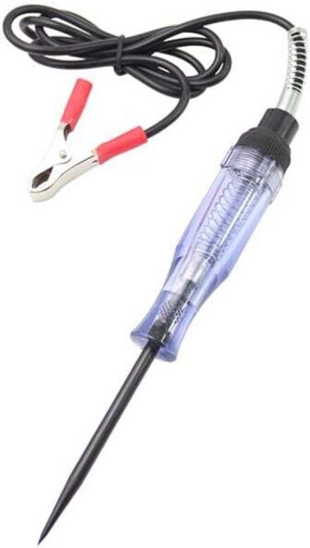 Odipie - Elektrischer Leitungsprüfer, Auto 6V 12V 24V dc Autokamera Spannungsprüfer Autotest t Lange Sonde Stiftbirne