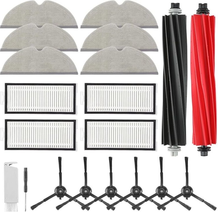 Zubehör für Q5 Pro/Q5 Pro+/Q8 Max+/Q8 Max Staubsauger, Hauptbürsten, HEPA-Filter, Seitenwischer, Bürsten