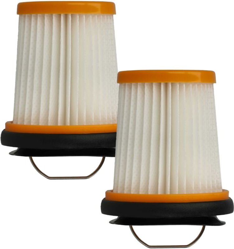 2x Staubsaugerfilter kompatibel mit Shark WV251, WV250, WV221, WV220 Staubsauger - HEPA-Filter Orange Schwarz Weiß - Vhb...