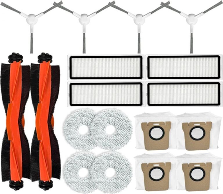 Für Roboterstaubsauger X20+ / X20 Plus Ersatzteile Hauptseitenbürste Hepa-Filter Mopptuch Staubbeutel