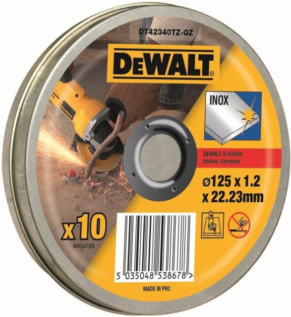 Trennscheibe Edelstahl flach 125 mmx1.2 mm DT42340TZ-QZ - Dewalt